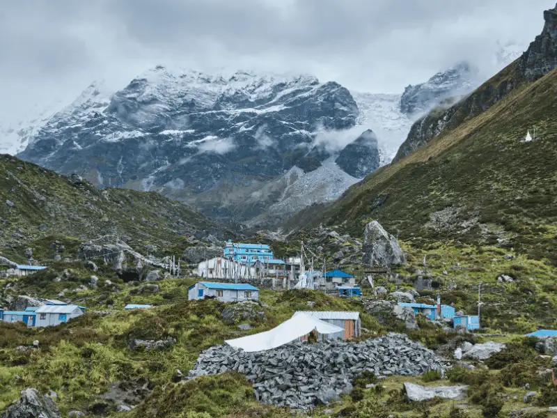 Traditional houses in Langtang village